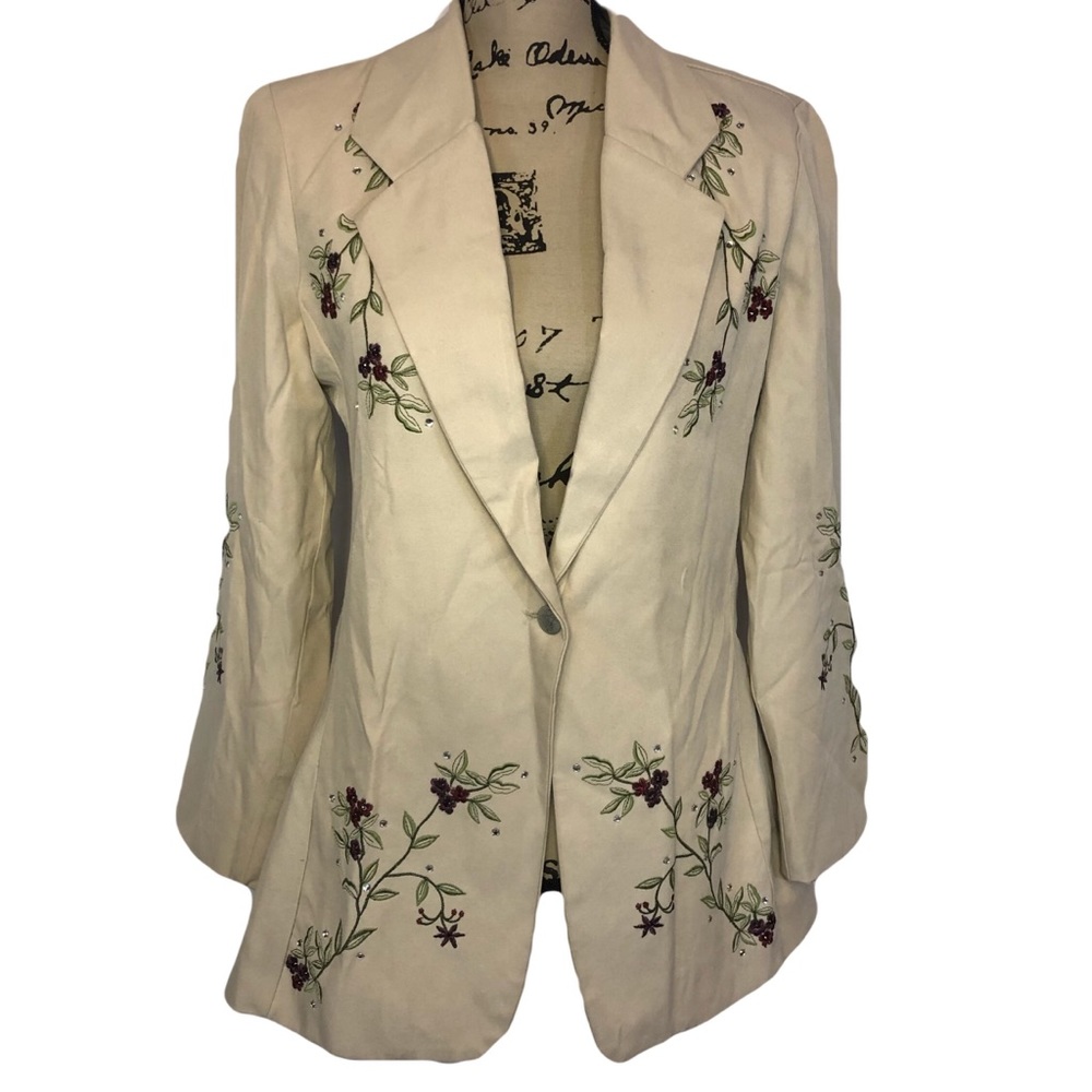 Western Styles Collection xs floral beige blazer